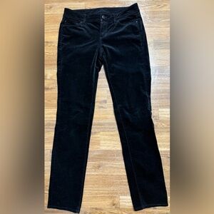 Ann Taylor black velvet modern fit jeans casual dressy  preppy size 4 EUC